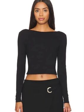NWT Free People Intimately Cropped Long Sleeve Top Size Medium